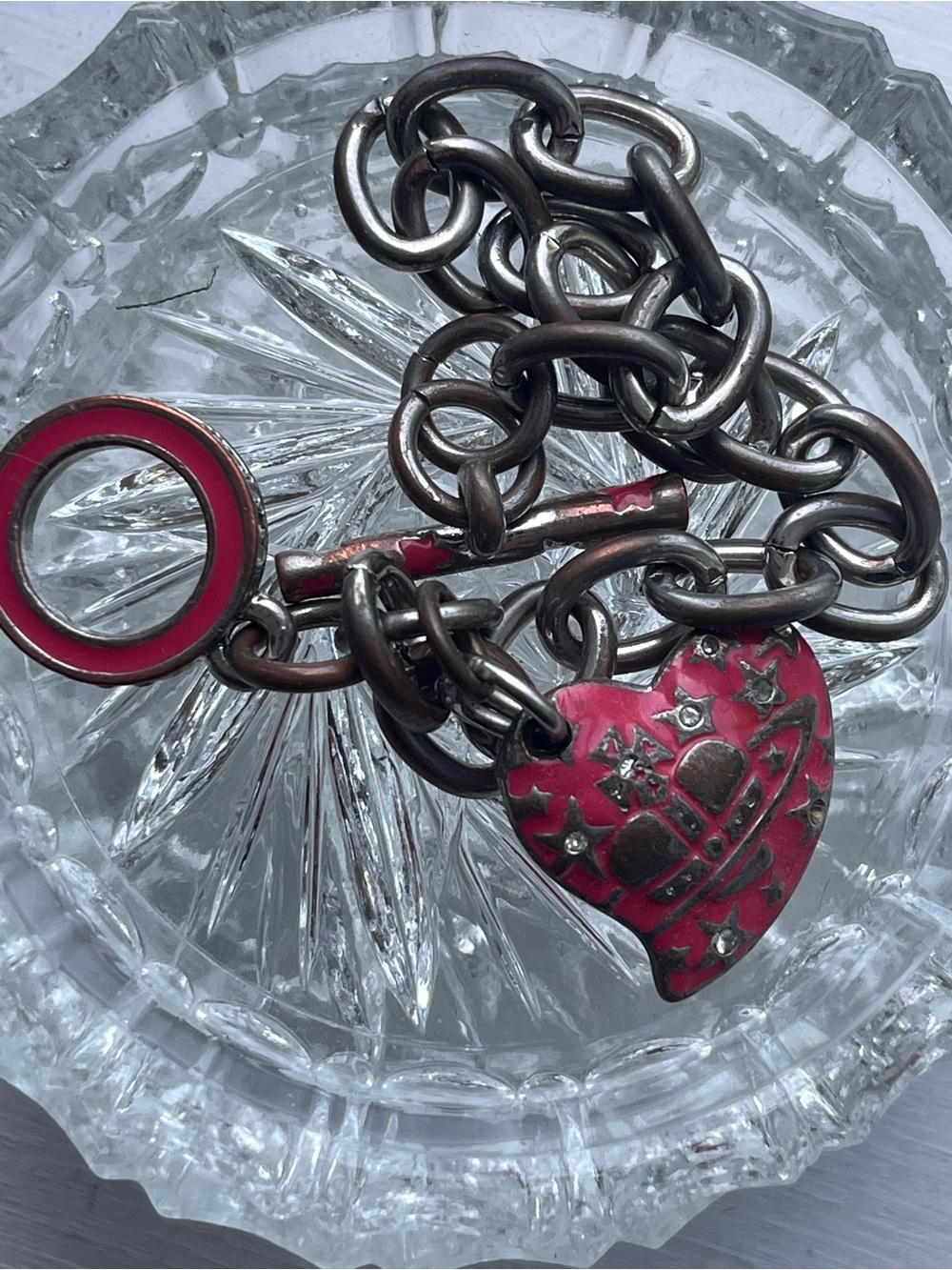 Vivienne Westwood Heart Charm Bracelet